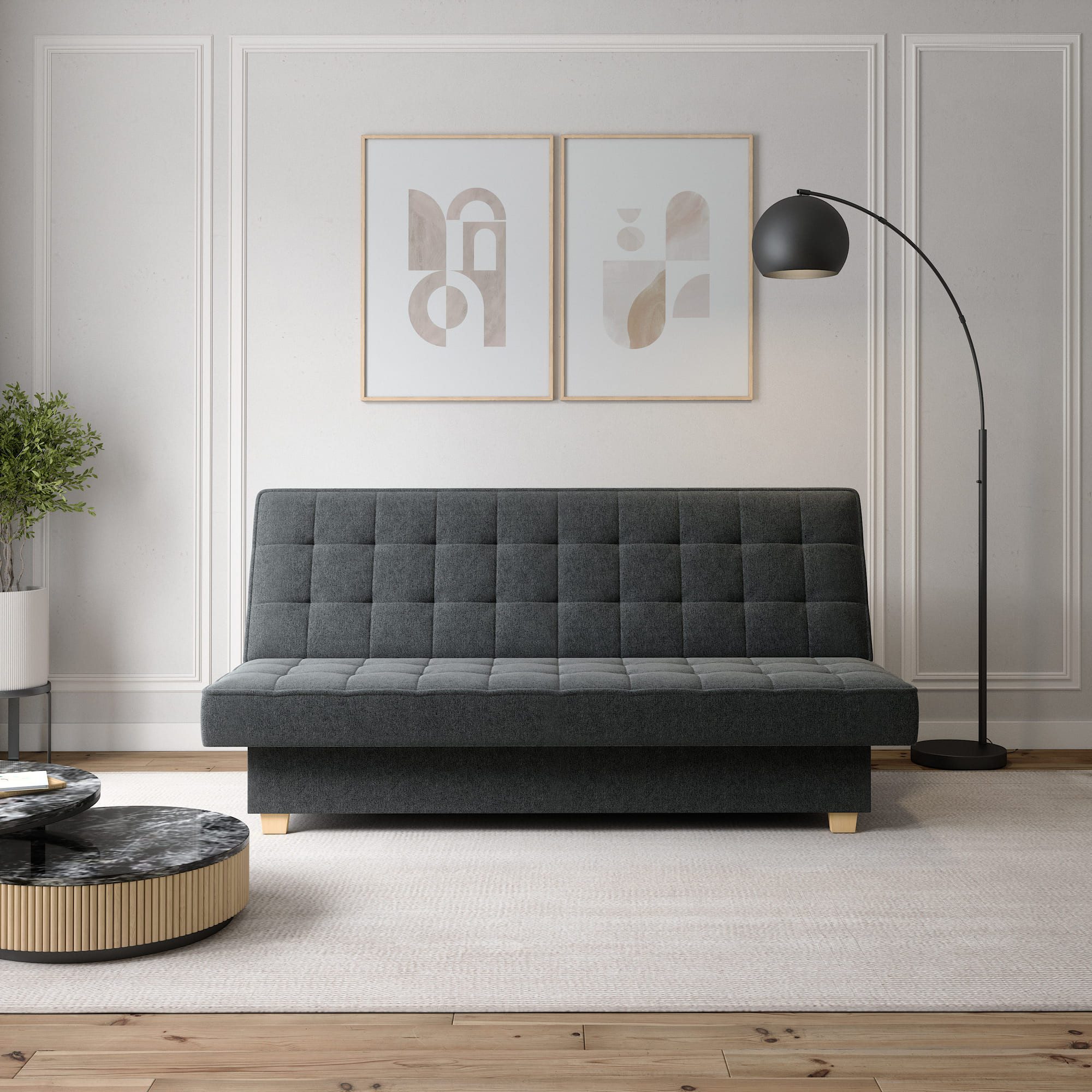 MOEBLO Schlafsofa BELFI, Sofa Kippsofa Klappsofa Clic-Clack Couch für Wohnz günstig online kaufen