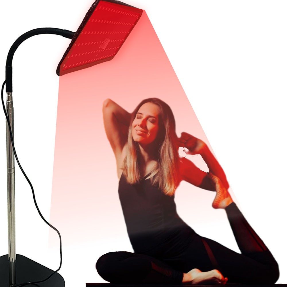 Infrarotlampe Rotlichtlampe,Rotlicht Therapie Gerät,Infrarot Lichttherapie mit Stand