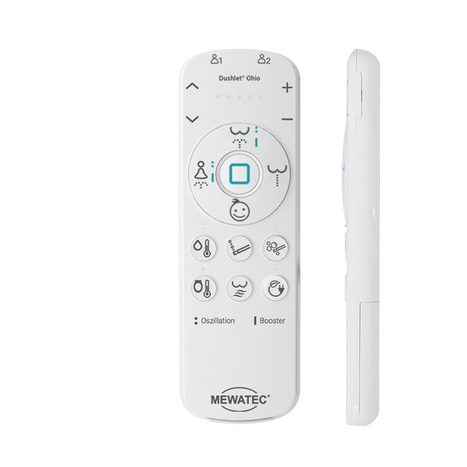 MEWATEC Dusch-WC-Sitz Ohio O800 in V-Form mit Fernbedienung Typ 1