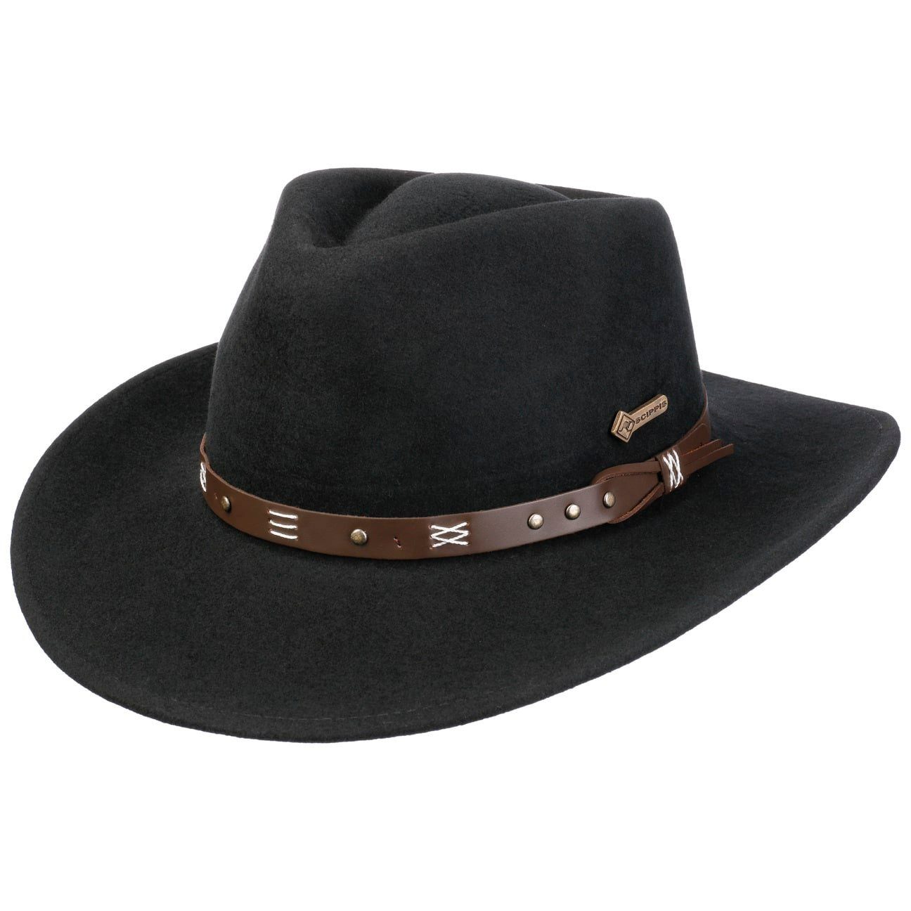 Scippis Filzhut (1-St) Cowboyhut mit Lederband, günstig online kaufen