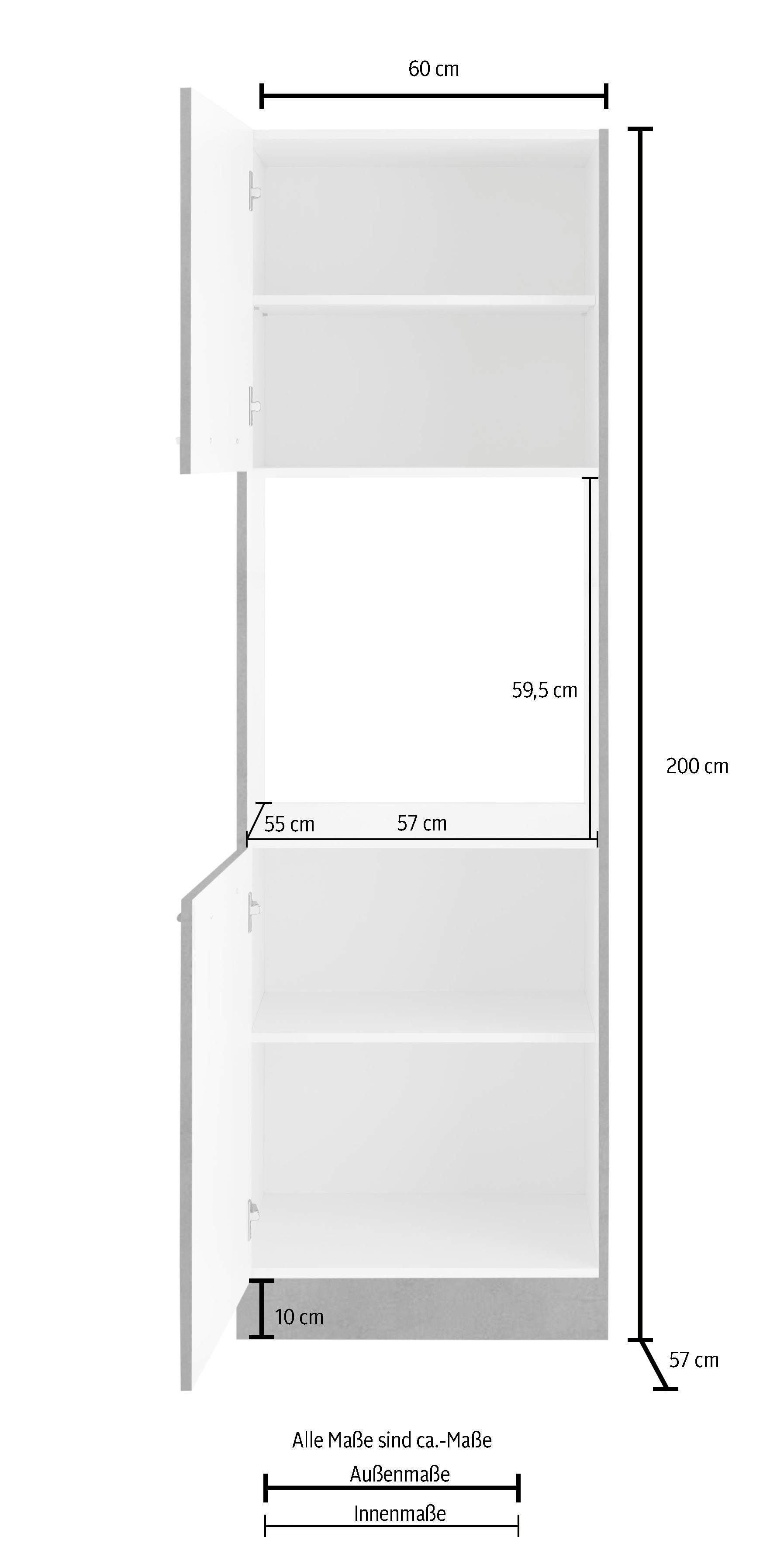 wiho Küchen Backofenumbauschrank Flexi2