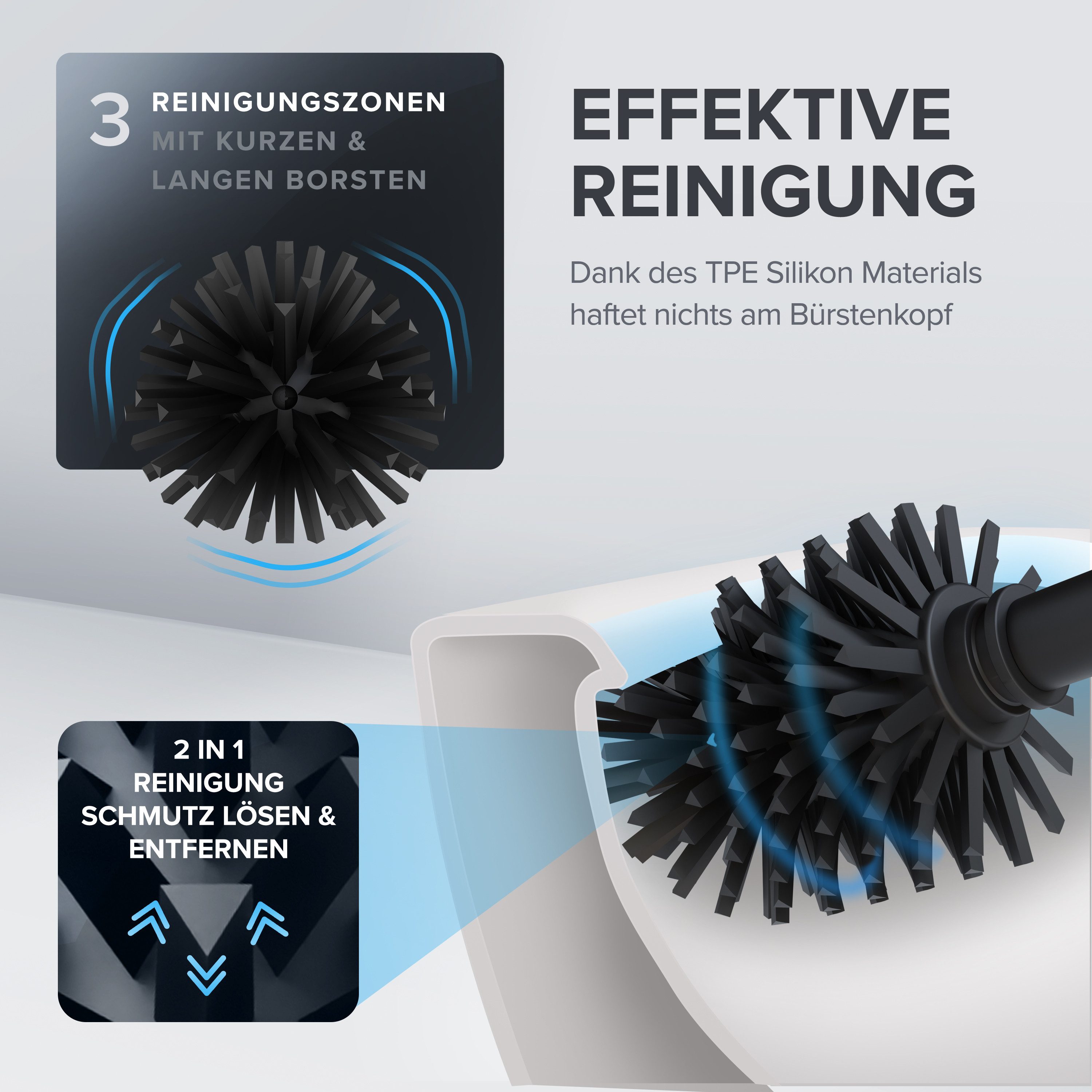 ovimar WC-Garnitur Tysnes, (1-tlg), aus Edelstahl in Schwarz zur günstig online kaufen