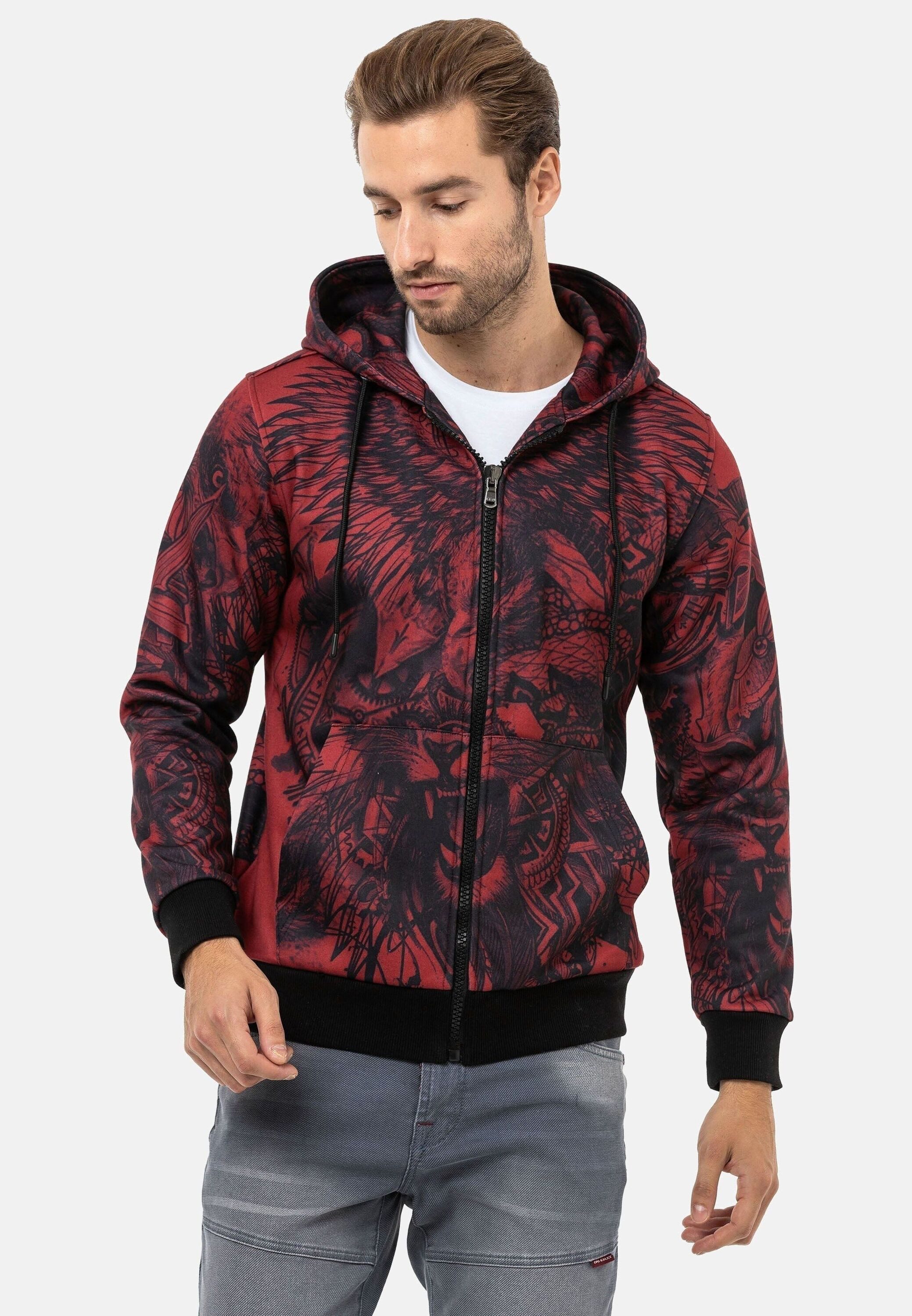 Cipo & Baxx Sweatjacke Jacken (1-tlg) mit auffälligem Print, CL559 günstig online kaufen