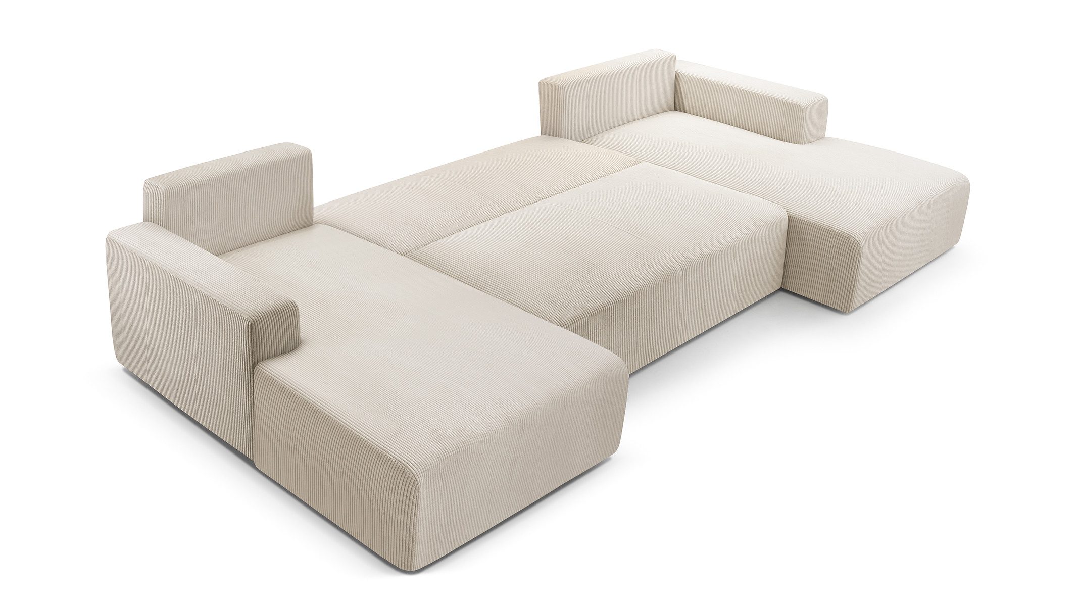 Beautysofa Ecksofa mit Schlaffunktion CORSO U, günstig online kaufen