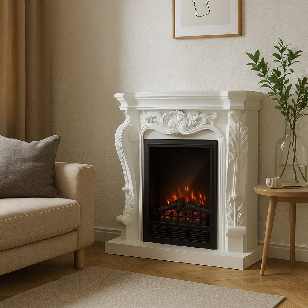 abc HOME Elektrokamin Barockstil, Heizfunktion, Wärme und Ästhetik für Ihr günstig online kaufen