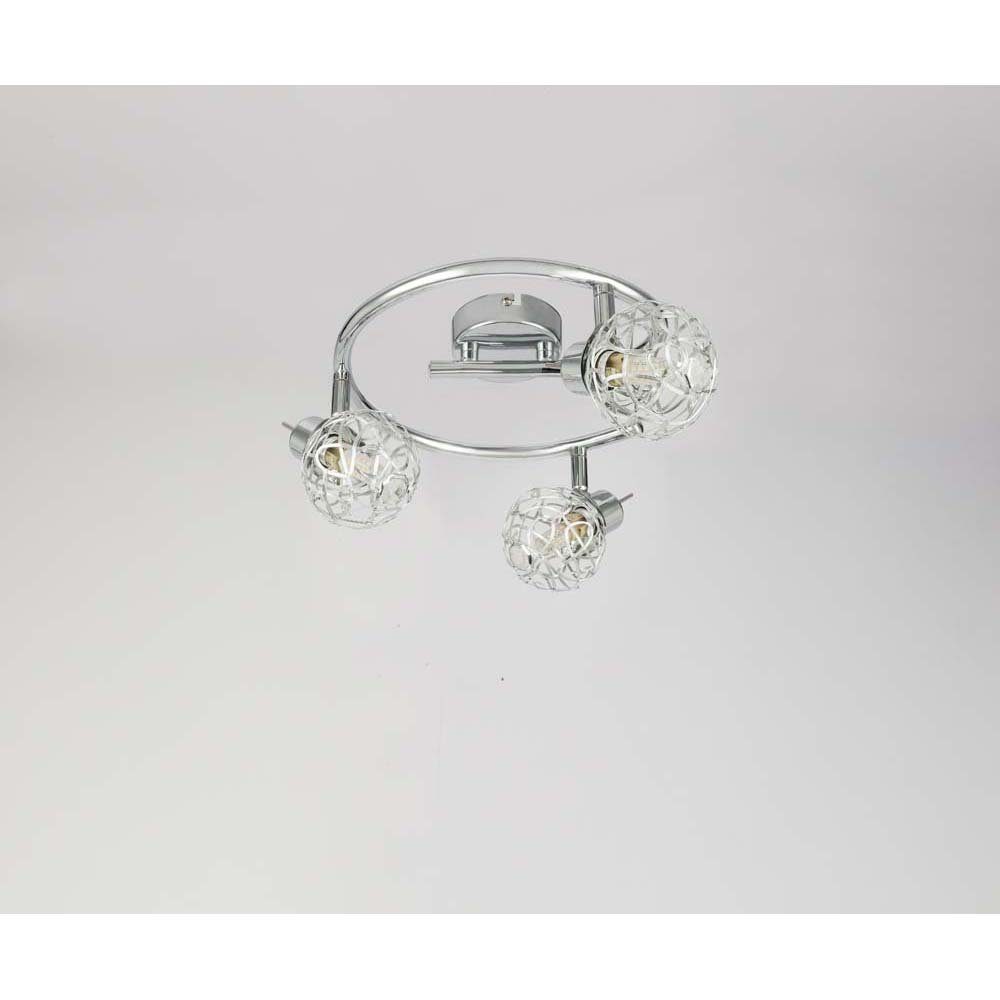 Leuchtmittel Metallic inklusive, Leuchte Lampe etc-shop Silber LED Aluminium Neutralweiß, Chrom LED Deckenleuchte, Decken