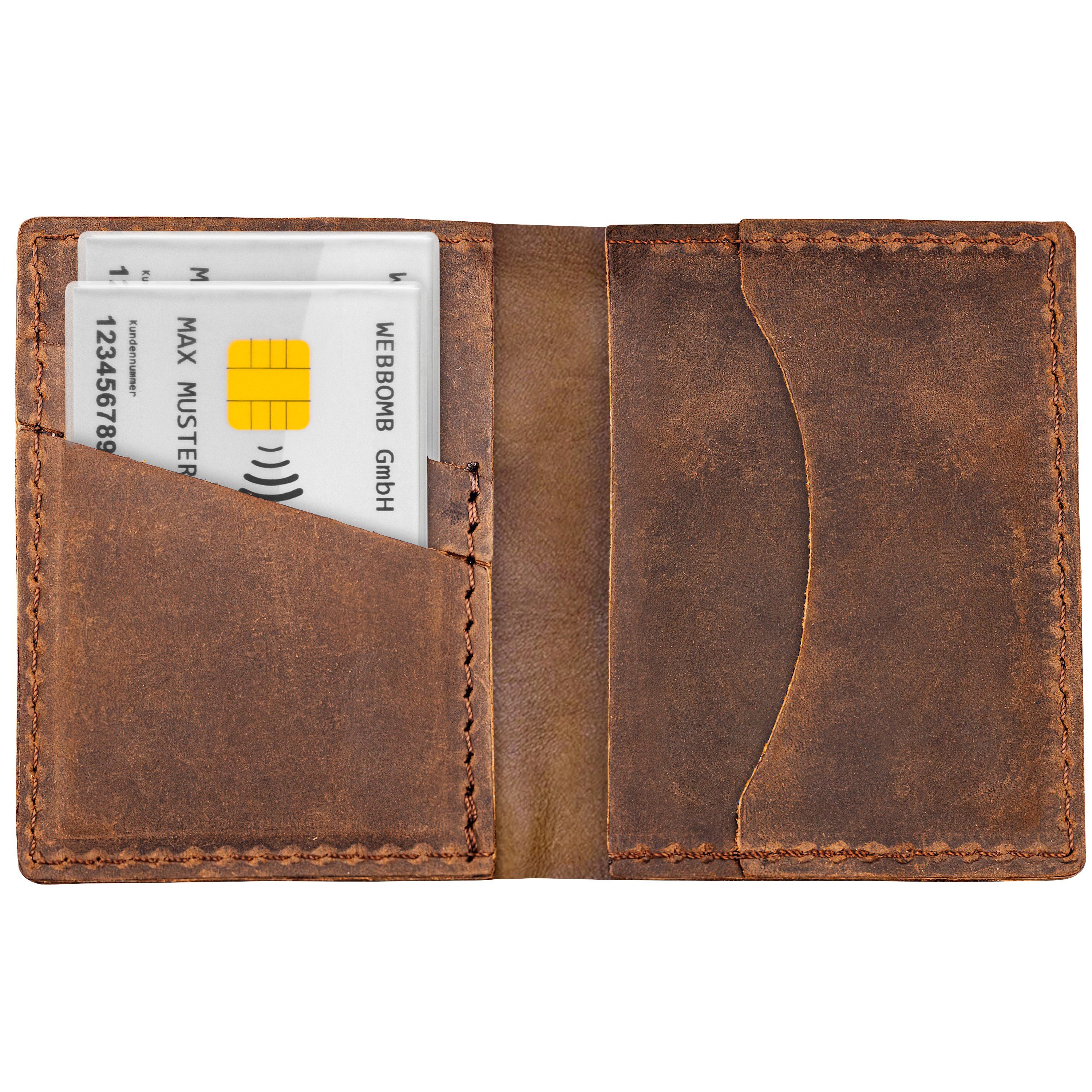 WEBBOMB Schlüsselanhänger Schutzhüllen Kreditkarten EC-Karten Kartenhüllen (4-tlg) Geldbörse Ausweise