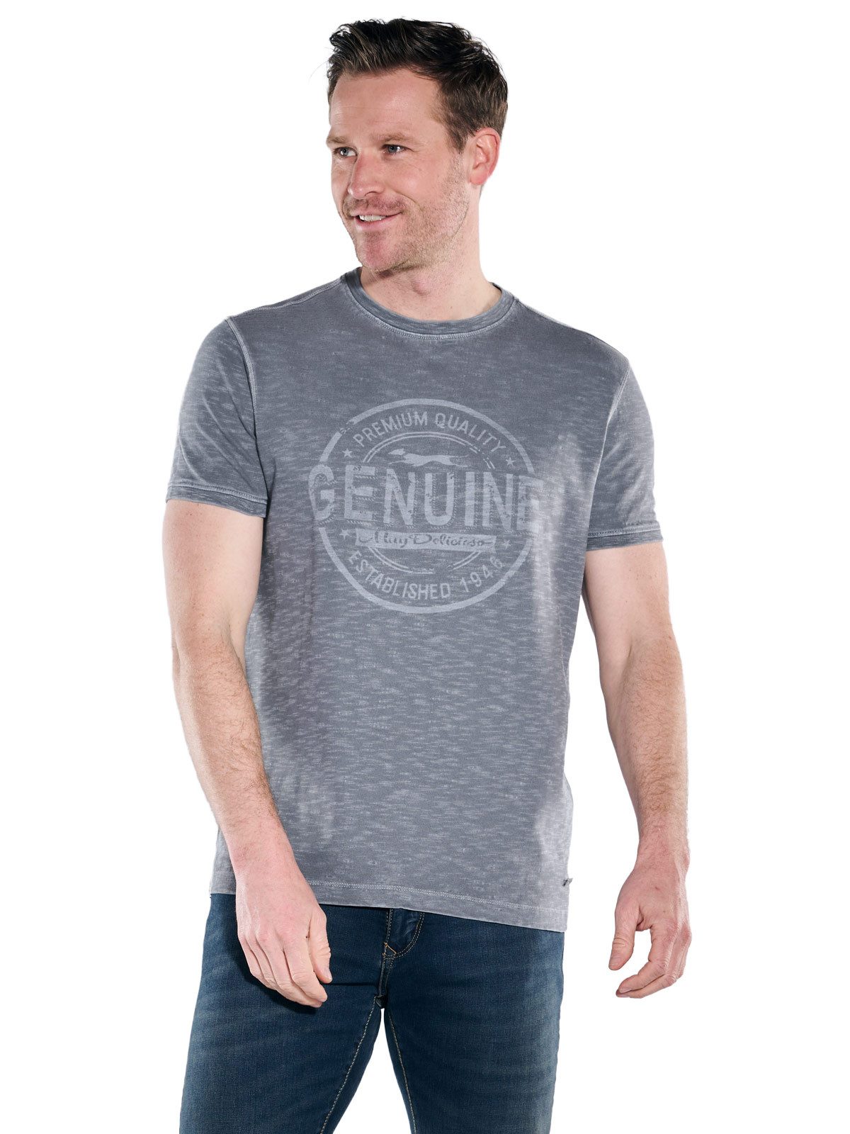 Engbers T-Shirt Herren Rundhals T-Shirt, Anthrazit