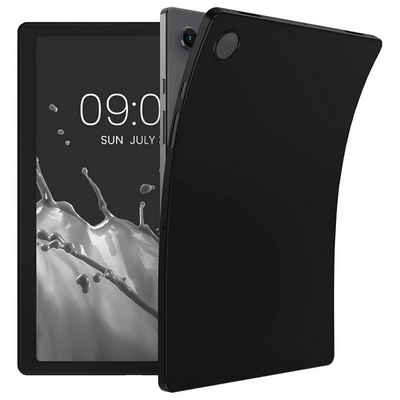 Wigento Tablet-Hülle Für Samsung Galaxy Tab A8 2021 X205 X200 Schwarz Tablet Tasche Hülle Case TPU Silikon dünn