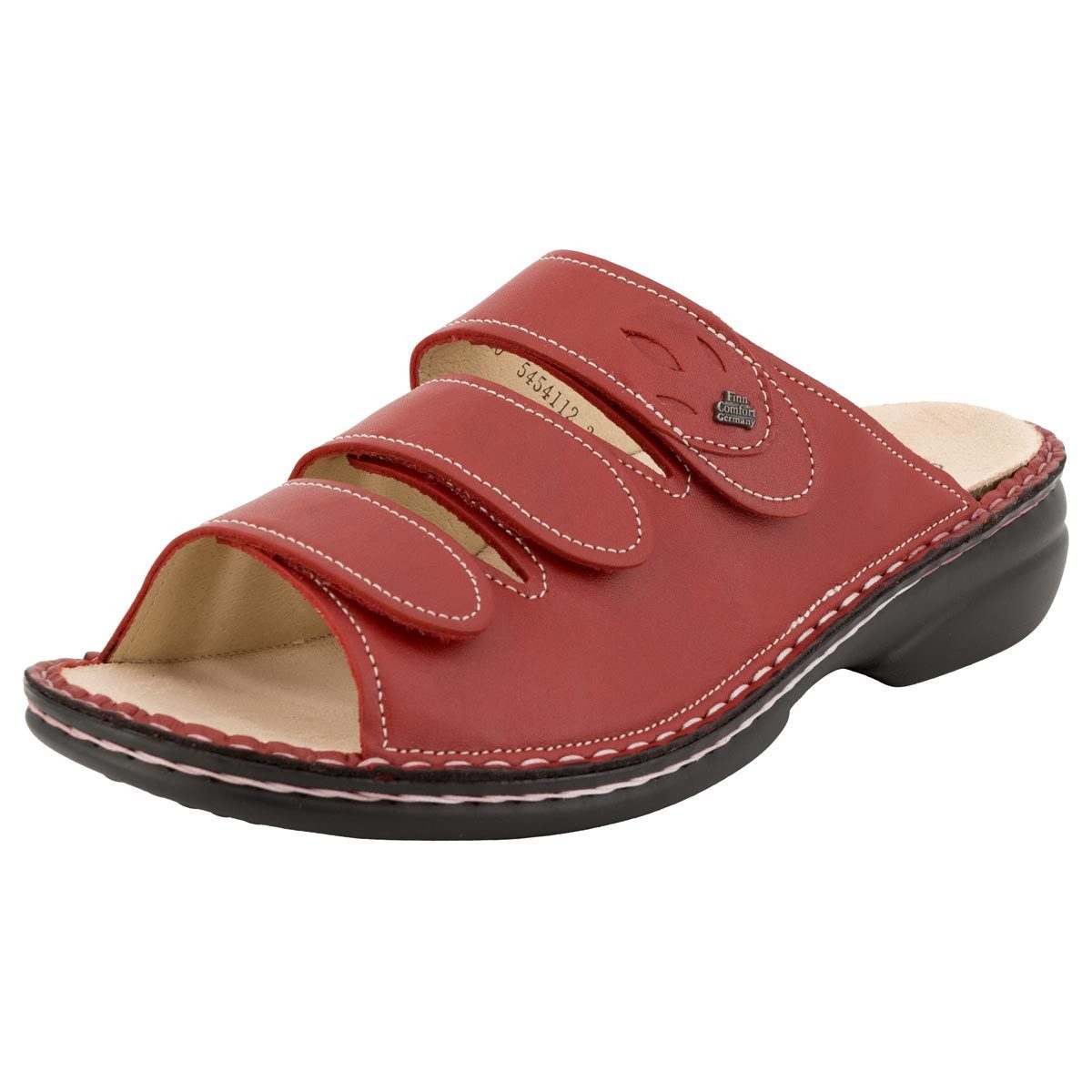 Finn Comfort KOS Pantolette (1-tlg) Pantoletten - Drei Klettverschlüsse für optimalen Halt