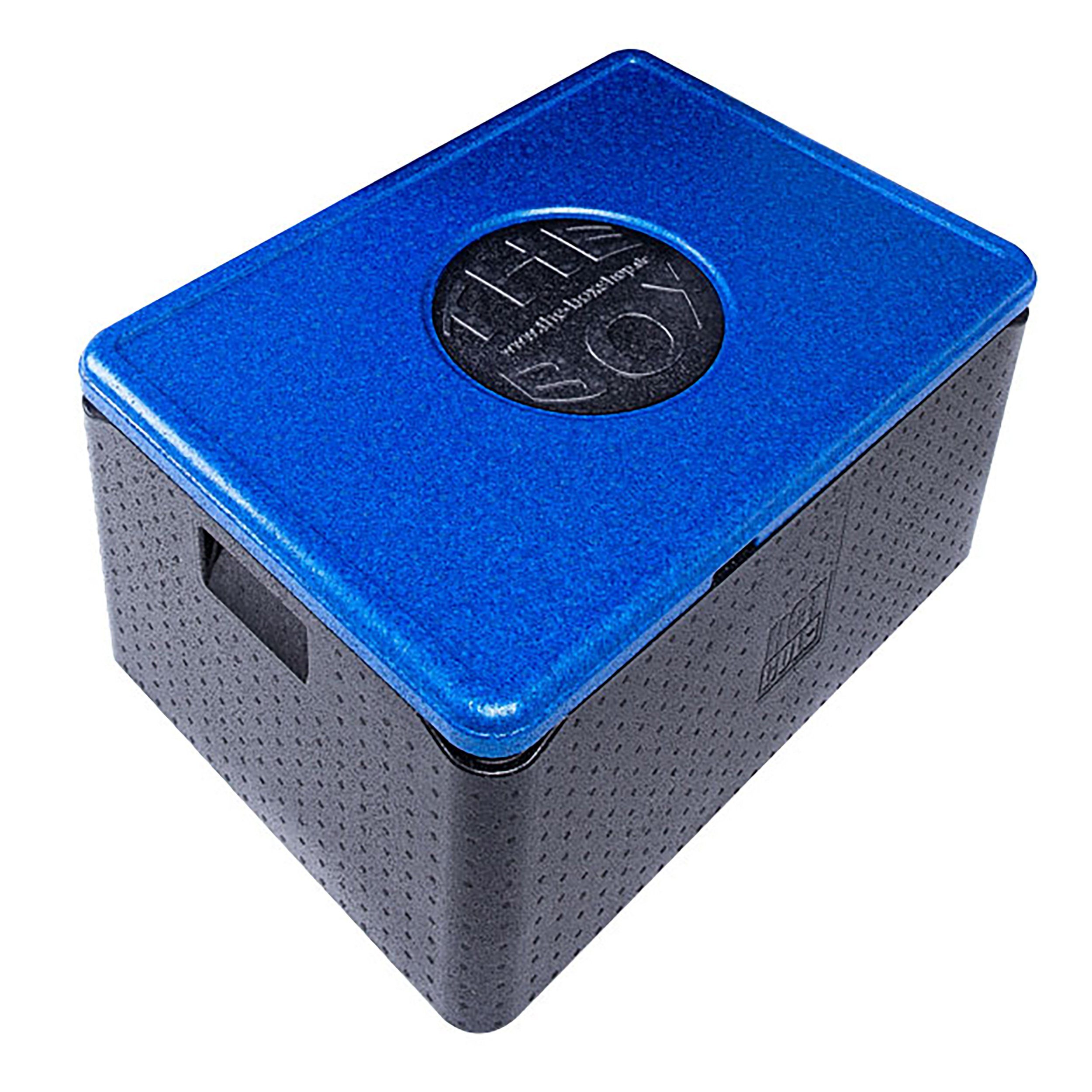 Climapor Kühlbox The Box Thermobox Universal groß 80l 68,5x48,5x36,5cm Nutzhöhe 30cm Deckel Blau