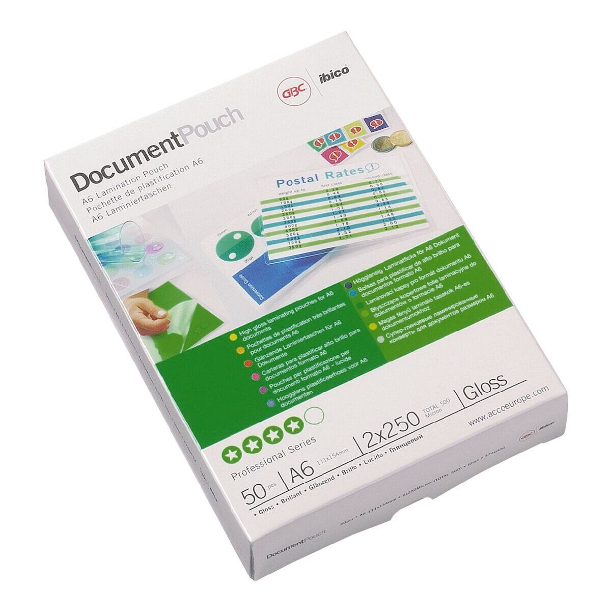 GBC Laminierfolie, A6 80 mic glänzend
