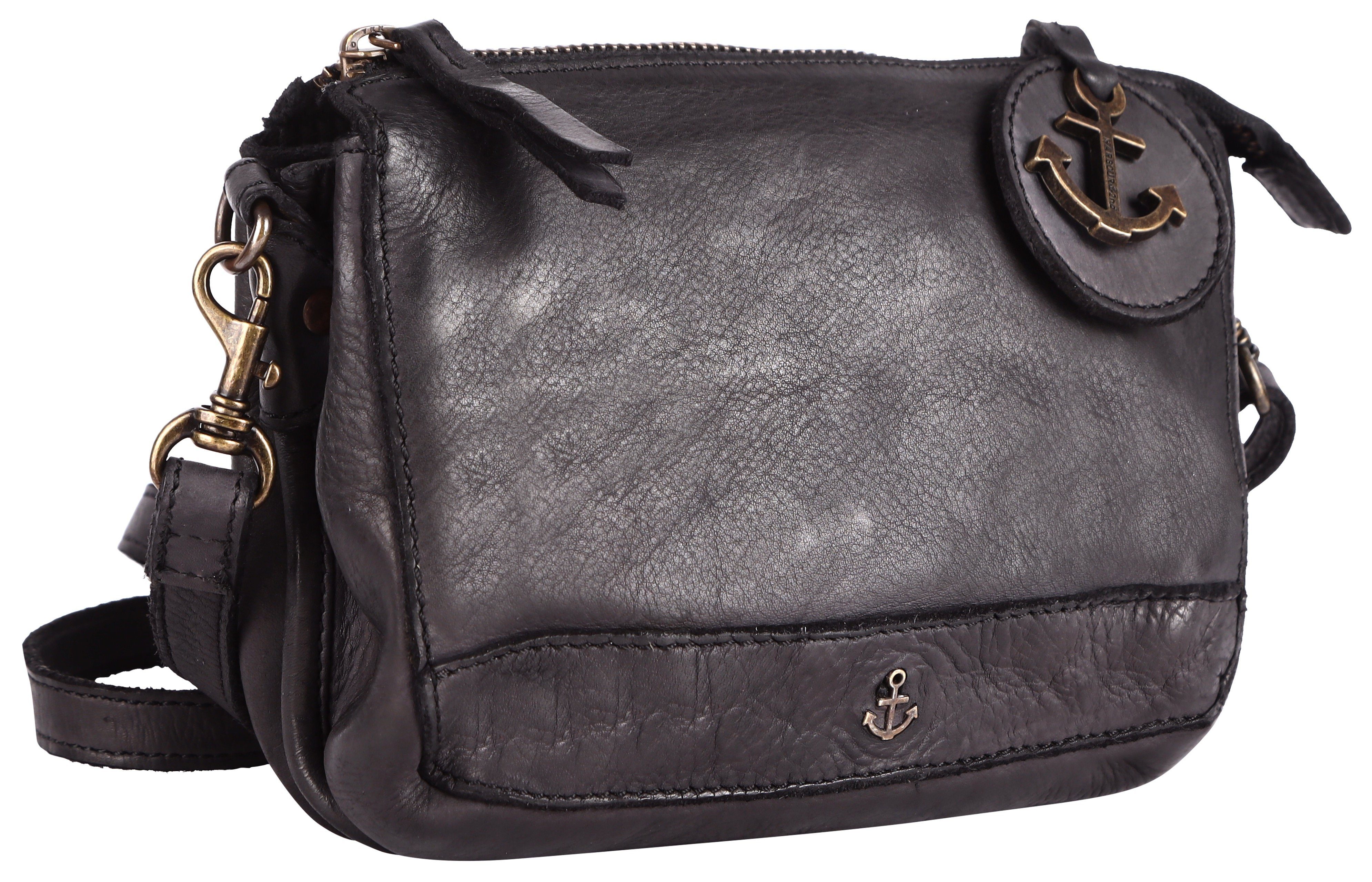 HARBOUR 2nd Umhängetasche Tiani, Schultertasche Handtasche Damen Tasche Damen mit Logoanhänger