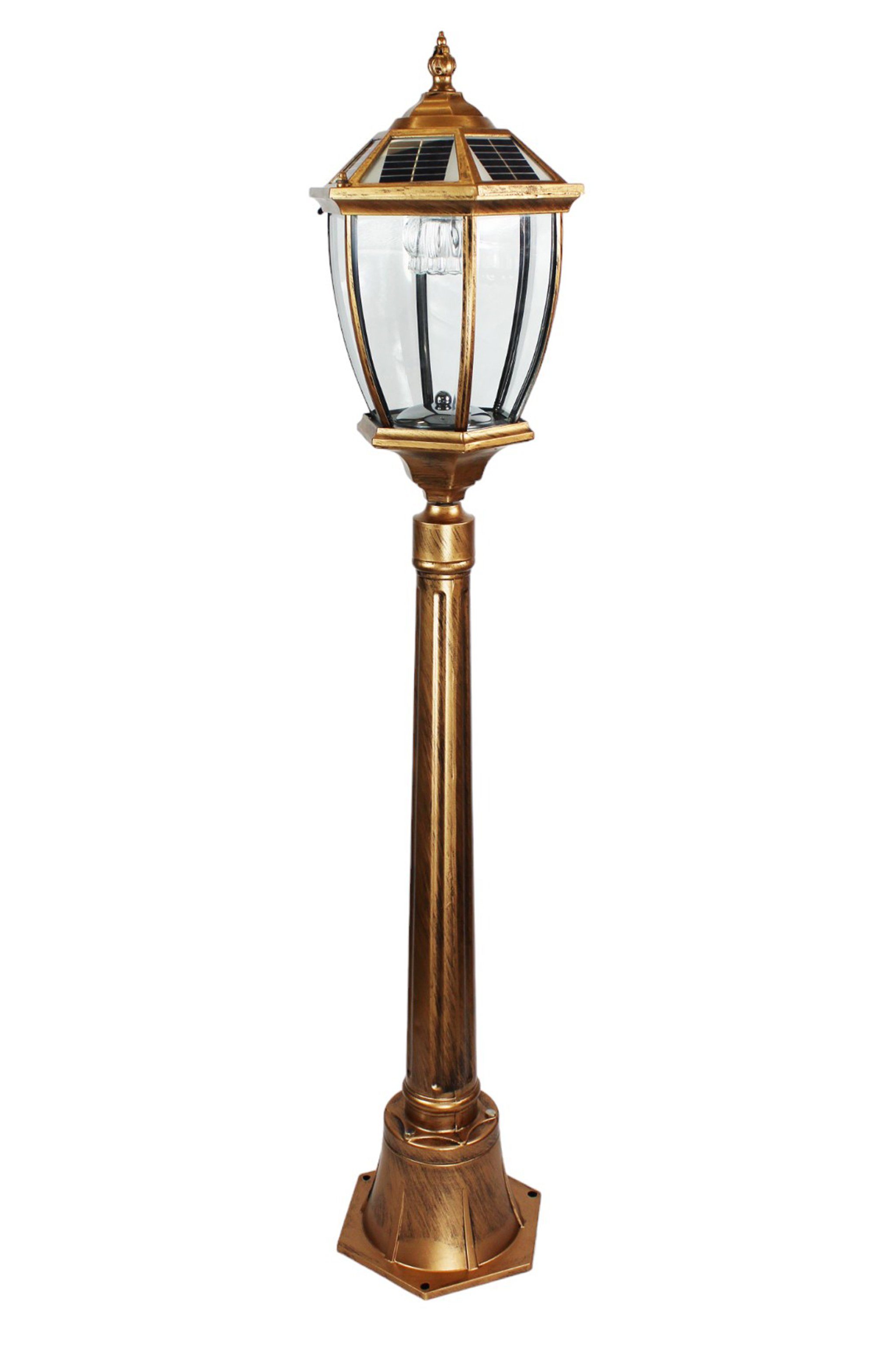 Arnusa LED Gartenleuchte Solarleuchte Kupferfarben Gartenlaterne Außenleuch günstig online kaufen