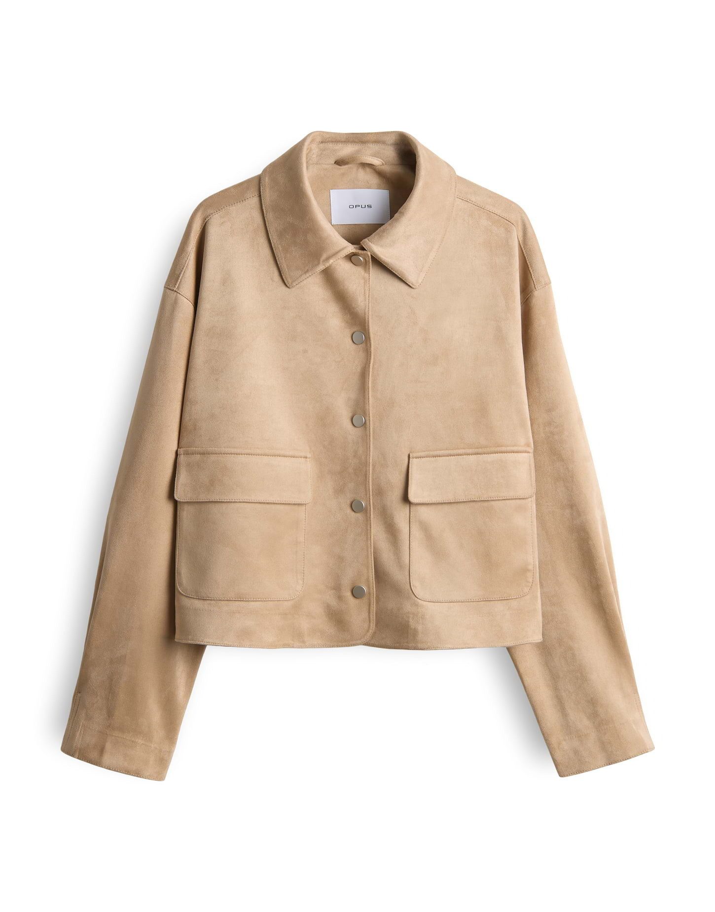 OPUS Jackenblazer JELIS in Wildlederoptik Umlegekragen, aufgesetzte Taschen günstig online kaufen