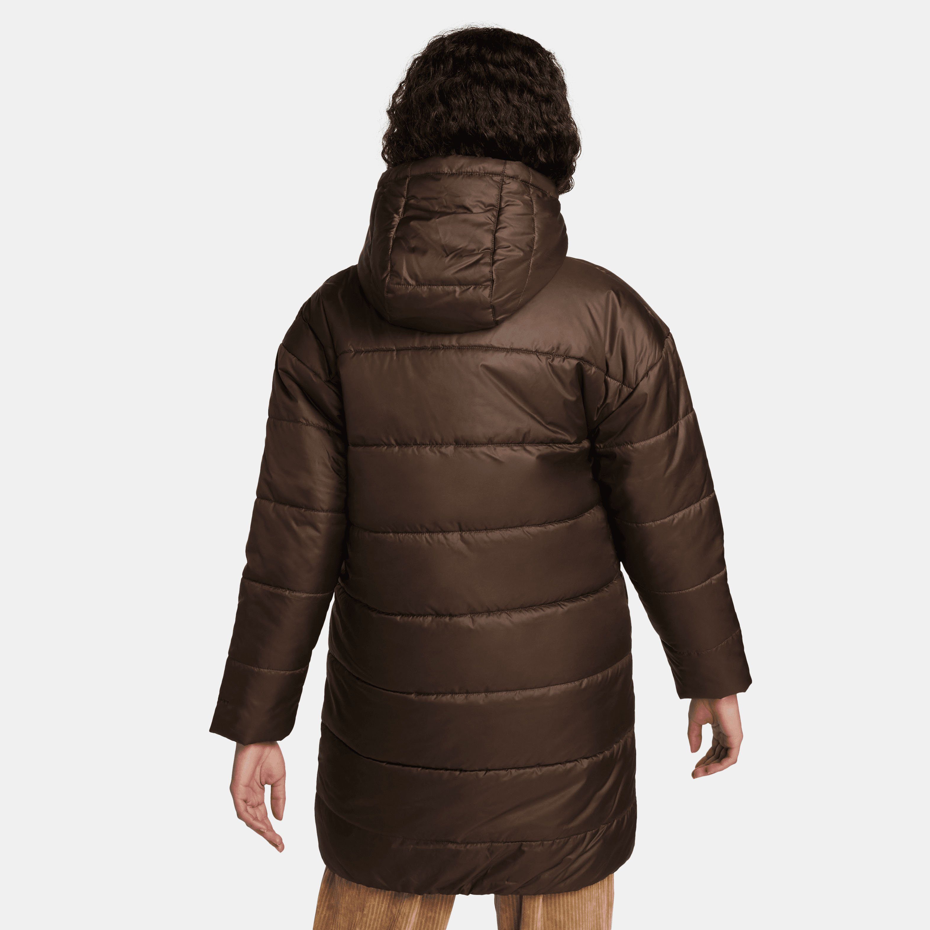 Parka Sportswear Hooded Therma-FIT BROWN/BLACK/WHITE Repel Nike Women's BAROQUE Steppmantel