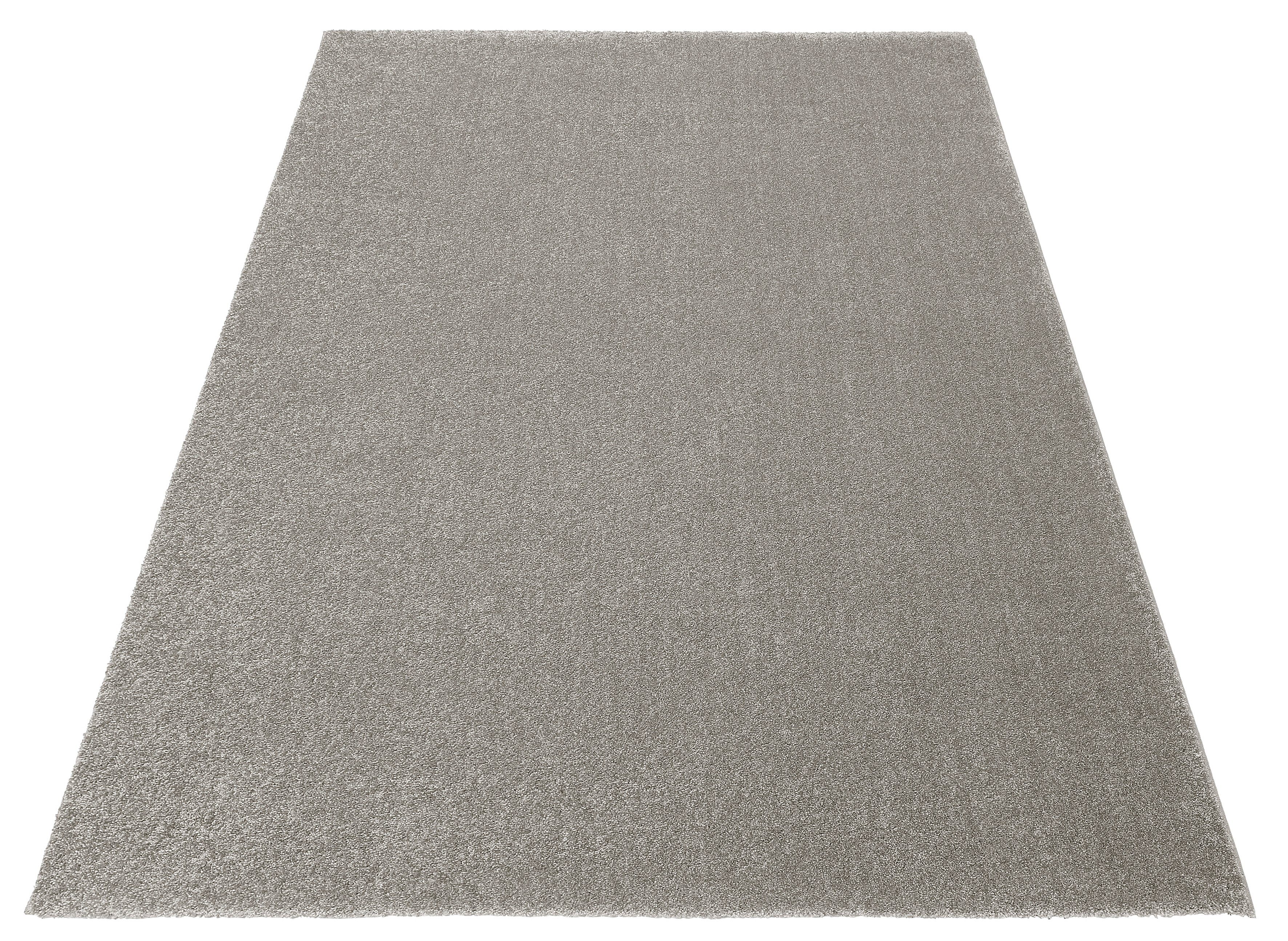 rechteckig, Höhe: besonders mm, Qualität, dichte einfarbig Teppich Frisee-Teppich, Tore, Home flach, 10 Kurzflor, grau affaire,