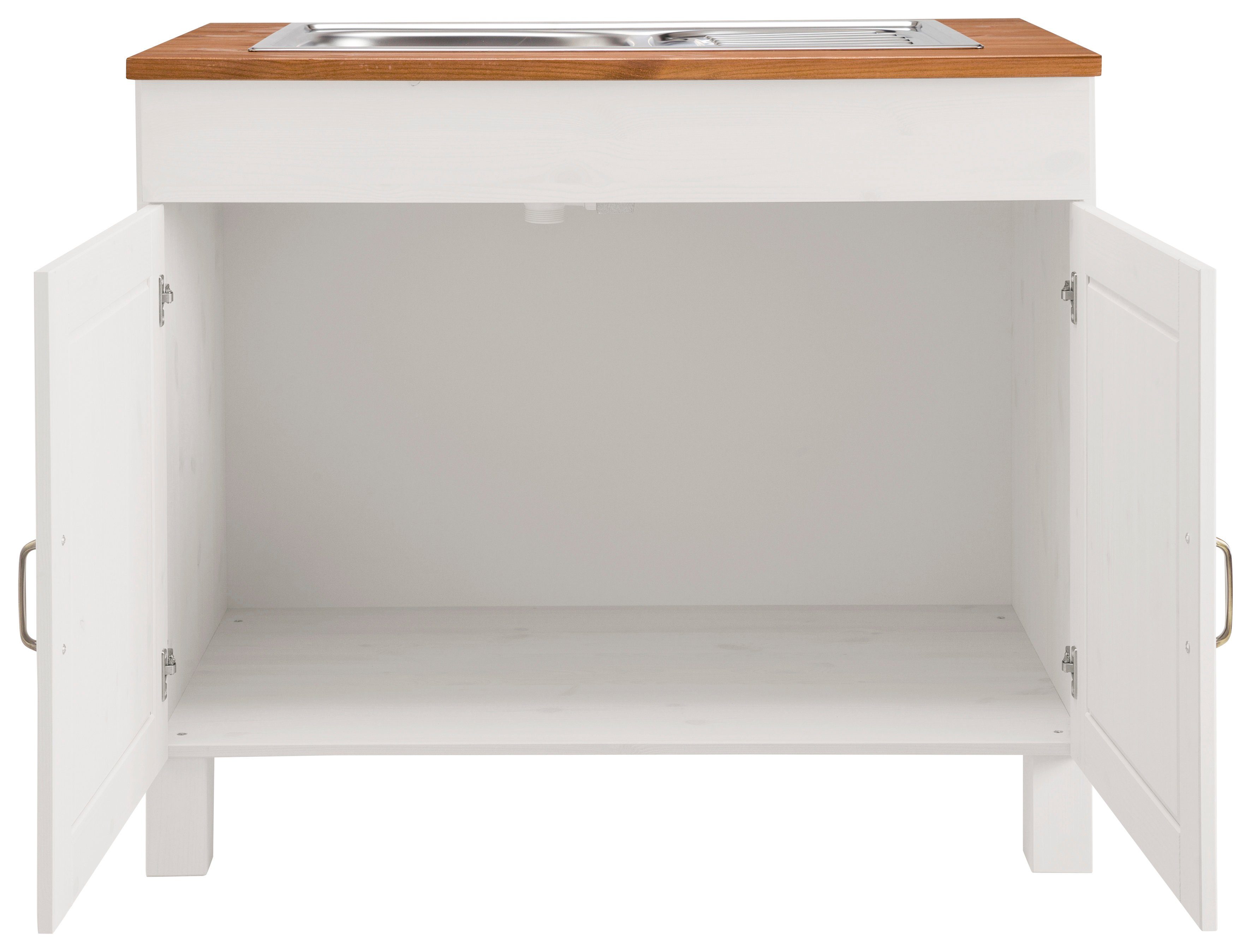 Home affaire Spülenschrank Alby Breite 100 cm, 1 Fach