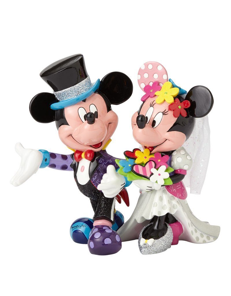Disney Minnie Mickey Britto Design Hochzeitspaar, & by Disney Art Collection, Dekofigur Mouse BRITTO Pop