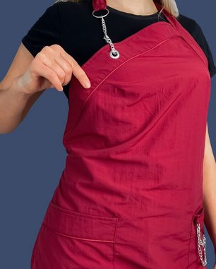 STM Company Kittelschürze Schürze mit Kette, Chain, (mit Taschen, für Friseure, Kosmetikerinnen, Küche), Arbeitskleidung & Berufsbekleidung