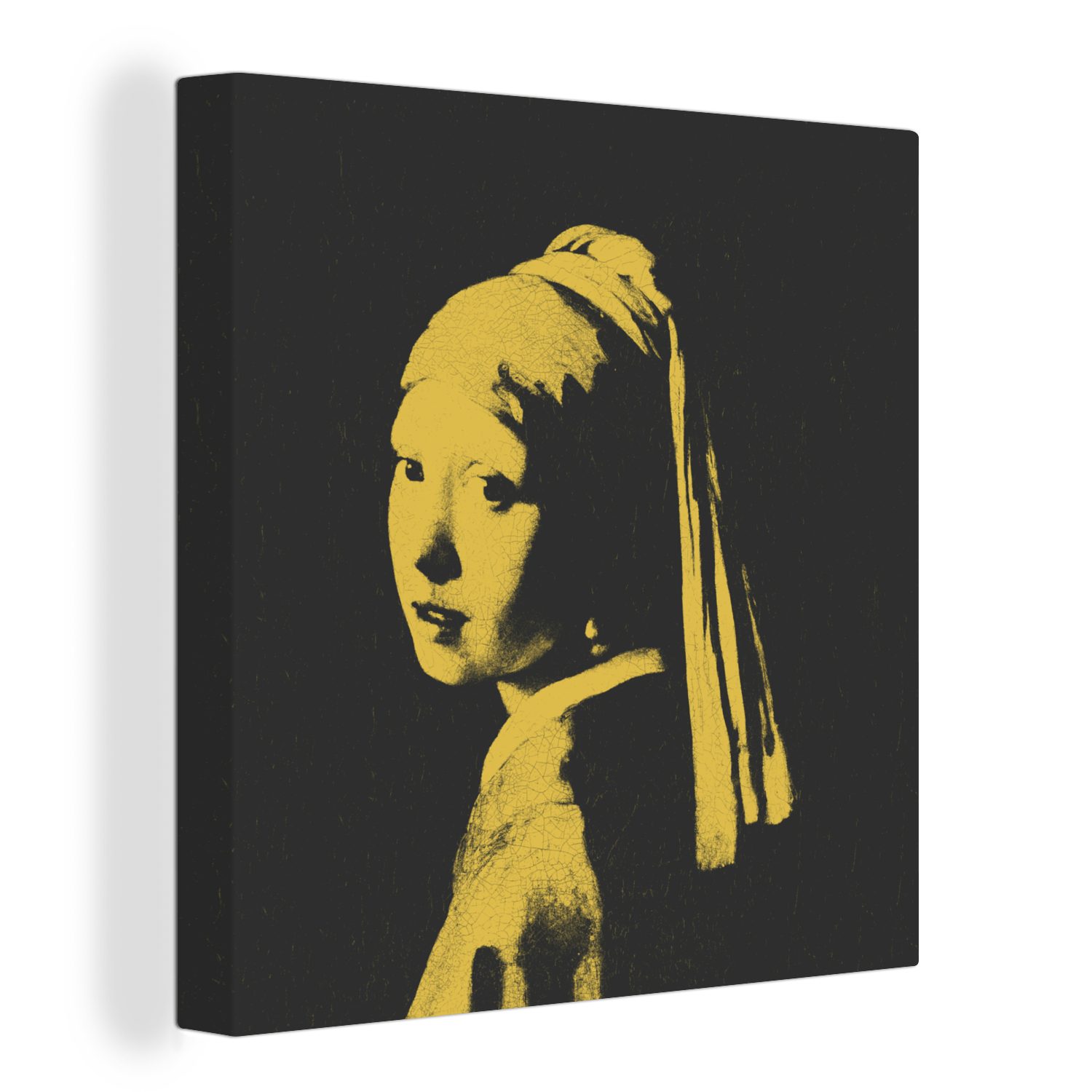 OneMillionCanvasses® Gemälde Das Mädchen mit dem Perlenohrring - Vermeer - Kunst, (1 St), Leinwand Bilder für Wohnzimmer Schlafzimmer