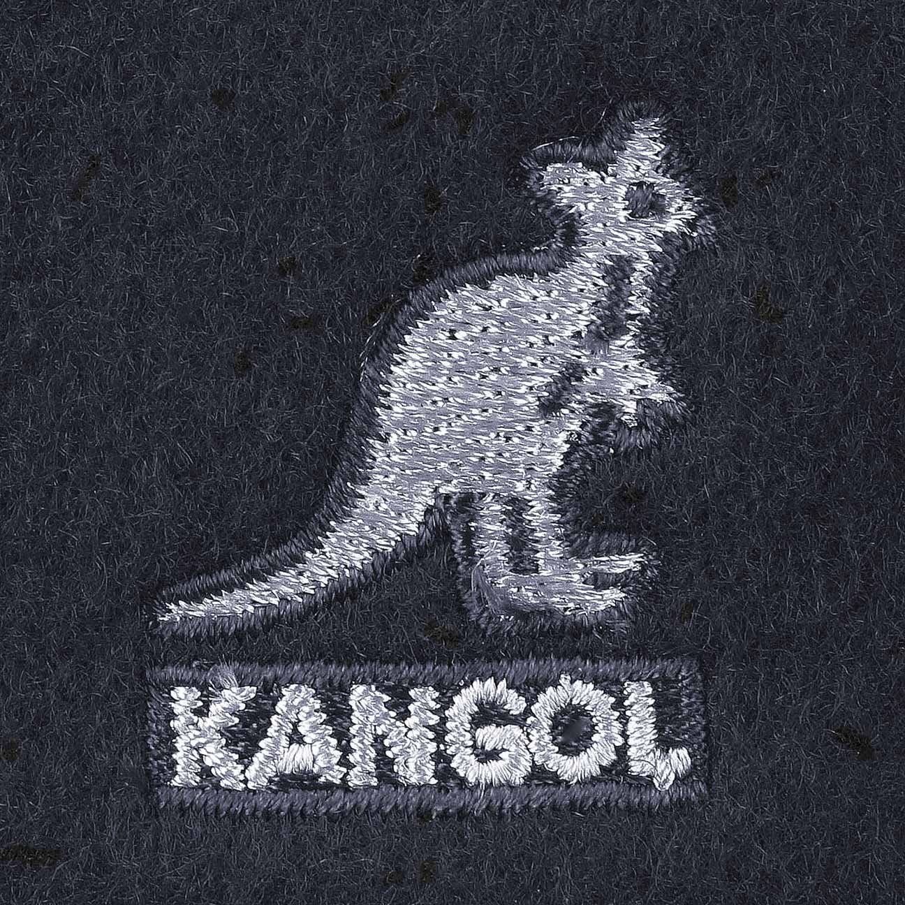 Kangol Flat Cap (1-St) Schirm blau Schiebermütze mit