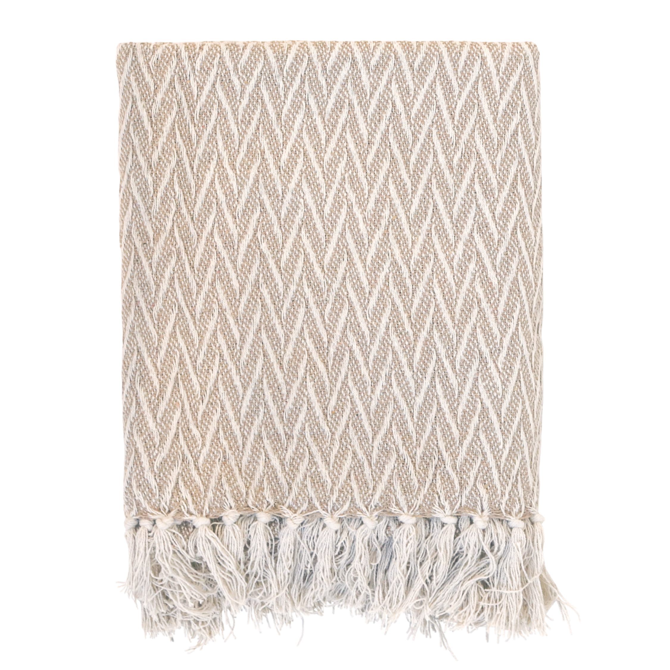 Plaid Chic Antique Aix Plaid Latte, Chic Antique