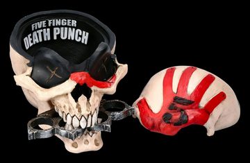 Figuren Shop GmbH Dekofigur Five Finger Death Punch - Totenkopf Schatulle - Musikdeko Gothic