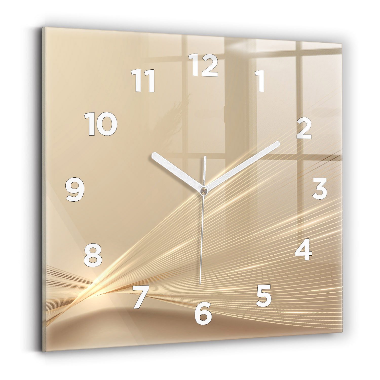 Tulup Wanduhr Rechteckige Glasuhr Abstrakte Helle günstig online kaufen