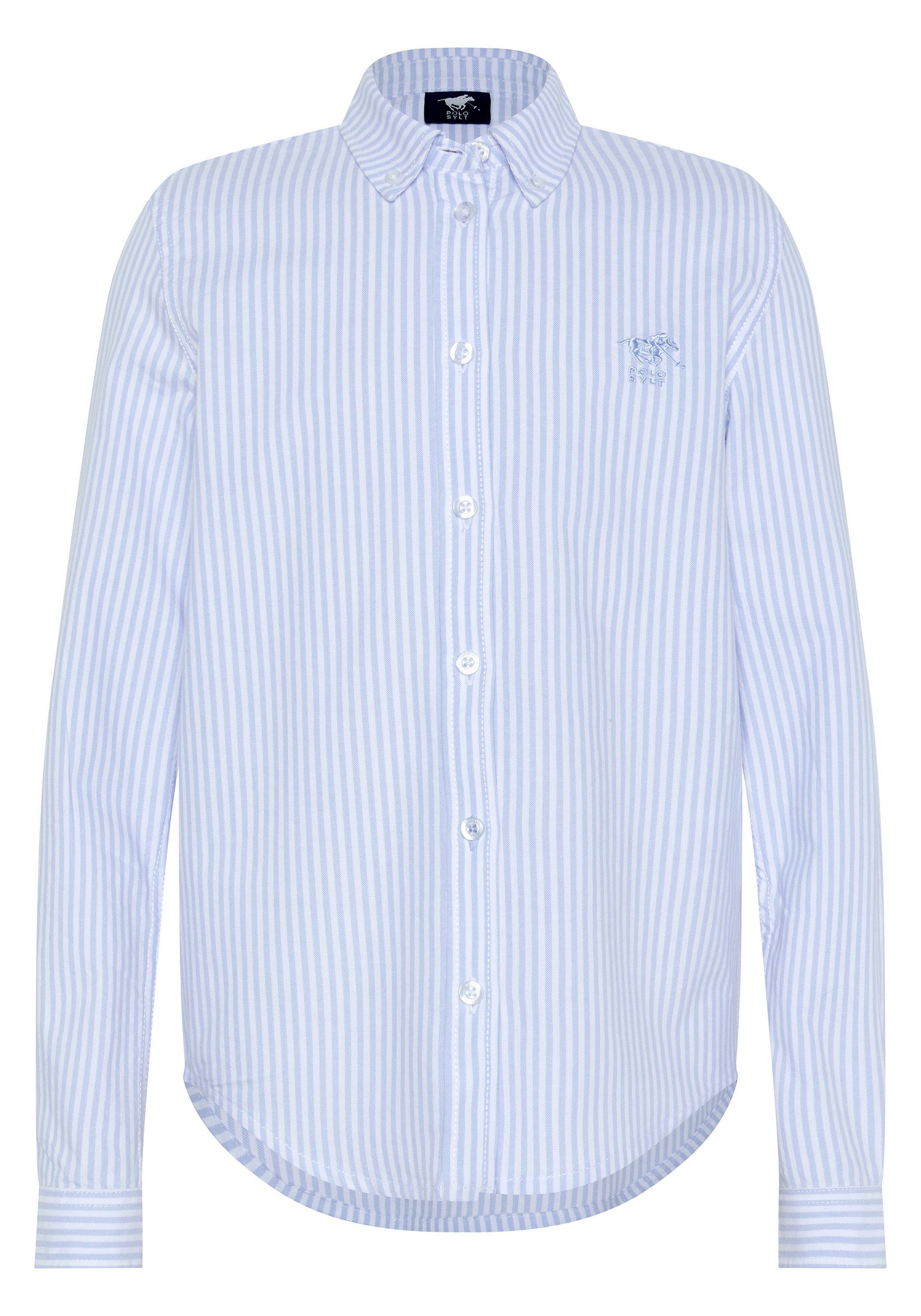 Polo Sylt Hemdbluse mit Streifenmuster 4010 Light Blue/White
