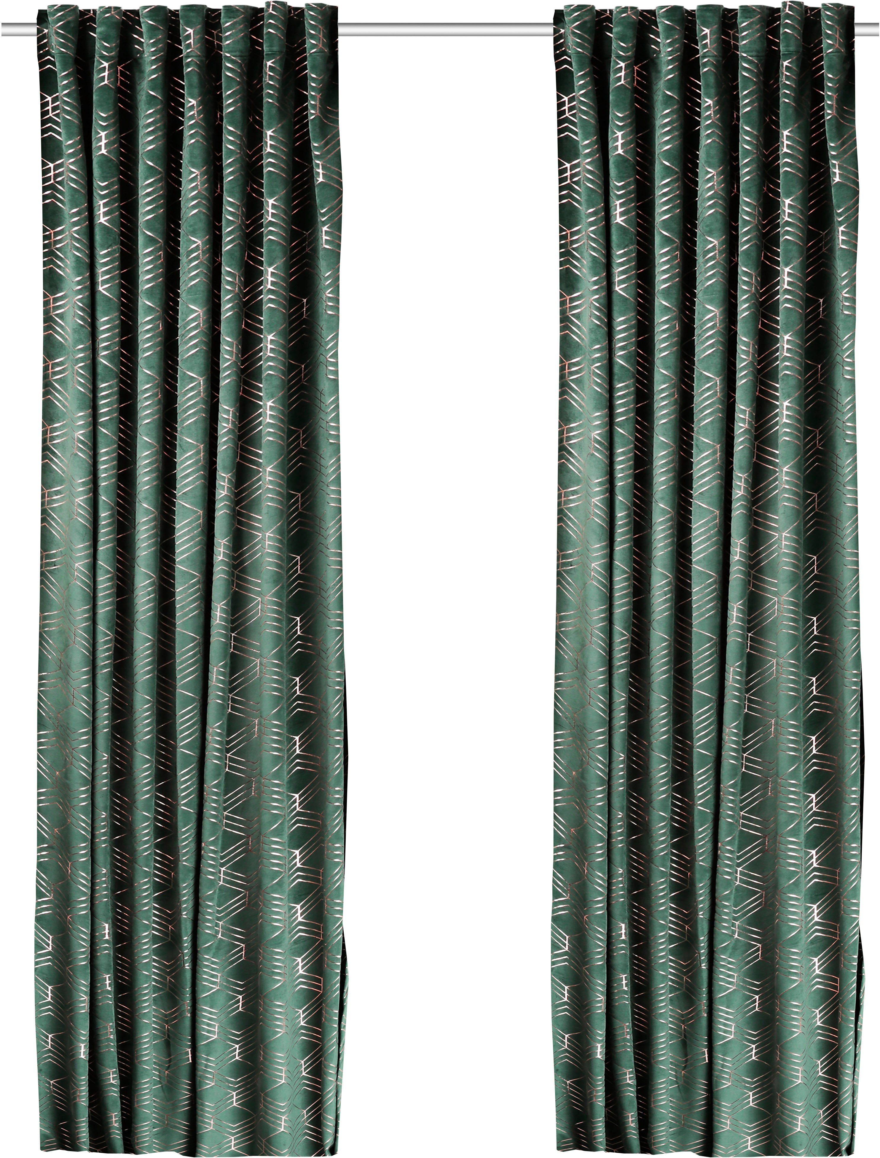 my home Vorhang Velvet Foil, Multifunktionsband günstig online kaufen