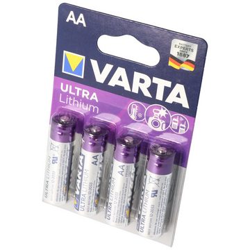 VARTA Varta Ultra Lithium Mignon AA, Varta Lithium Batterien, 6106, 1,5V, 4 Batterie