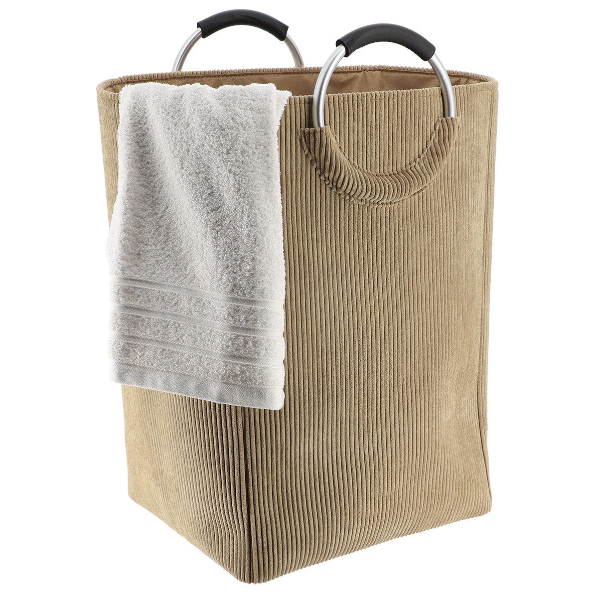 TENDANCE Wäschekorb CORD WÄSCHESACK WÄSCHETONNE WÄSCHEBEHÄLTER günstig online kaufen