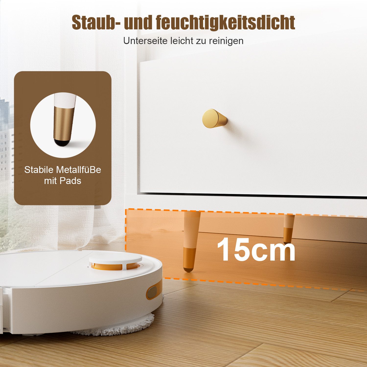 Lexzurn Kommode Kommode mit 3 Schubladen/5 Schubladen/6 Schubladen/8 Schubladen (Modernes Massivholz Sideboard für das Schlafzimmer,Wohnzimmer,Flur und Büro, Schrank,Viele Farbvarianten und Stauraum), Kommode weiß