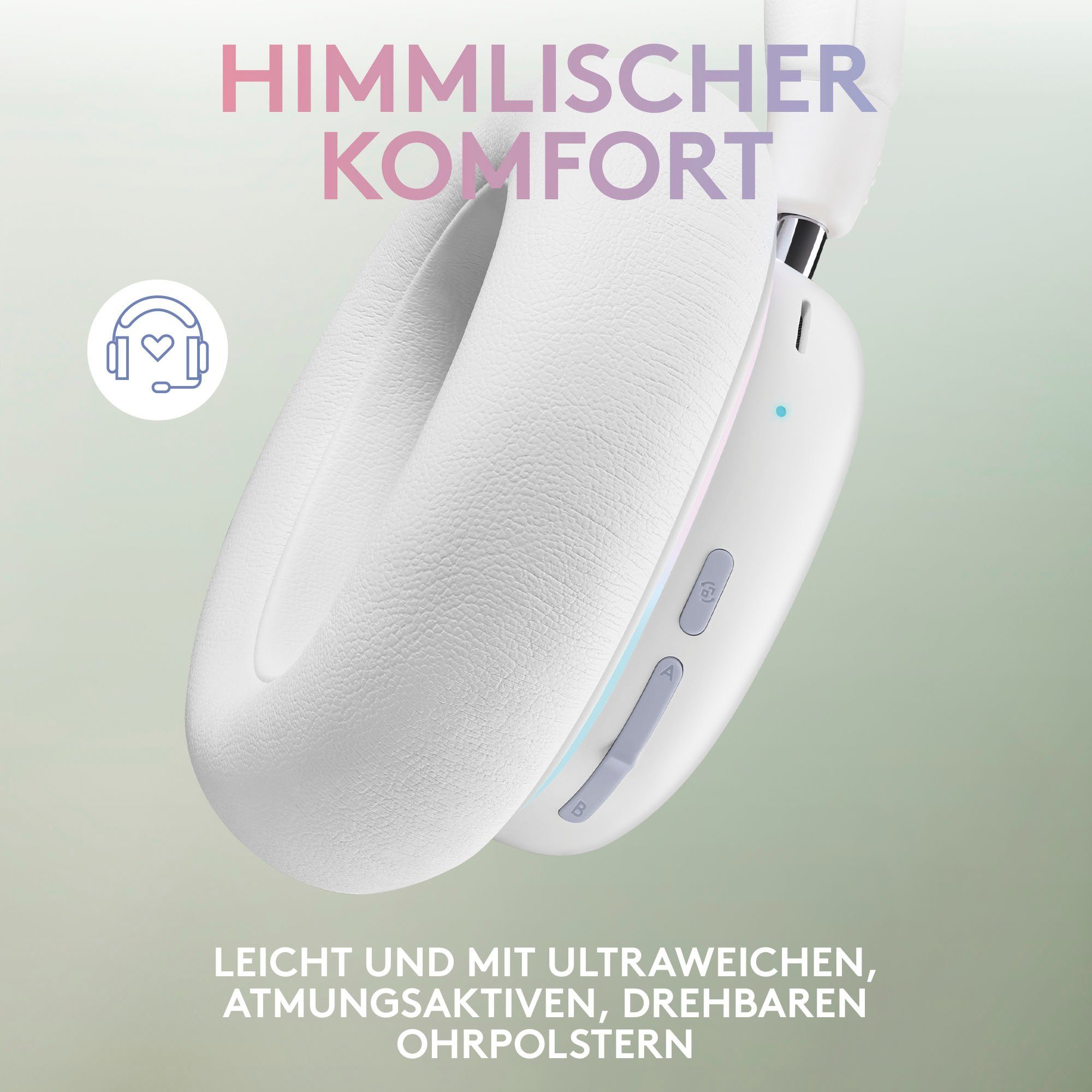 Logitech Bluetooth) G abnehmbar, Gaming-Headset (Mikrofon G735