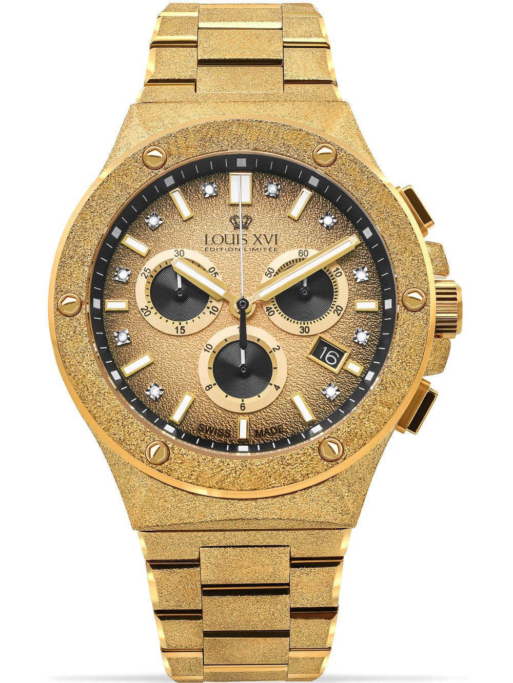 LOUIS XVI Quarzuhr Louis XVI LXVI1213 Le Monarque Chronograph Herrenuhr 42m günstig online kaufen