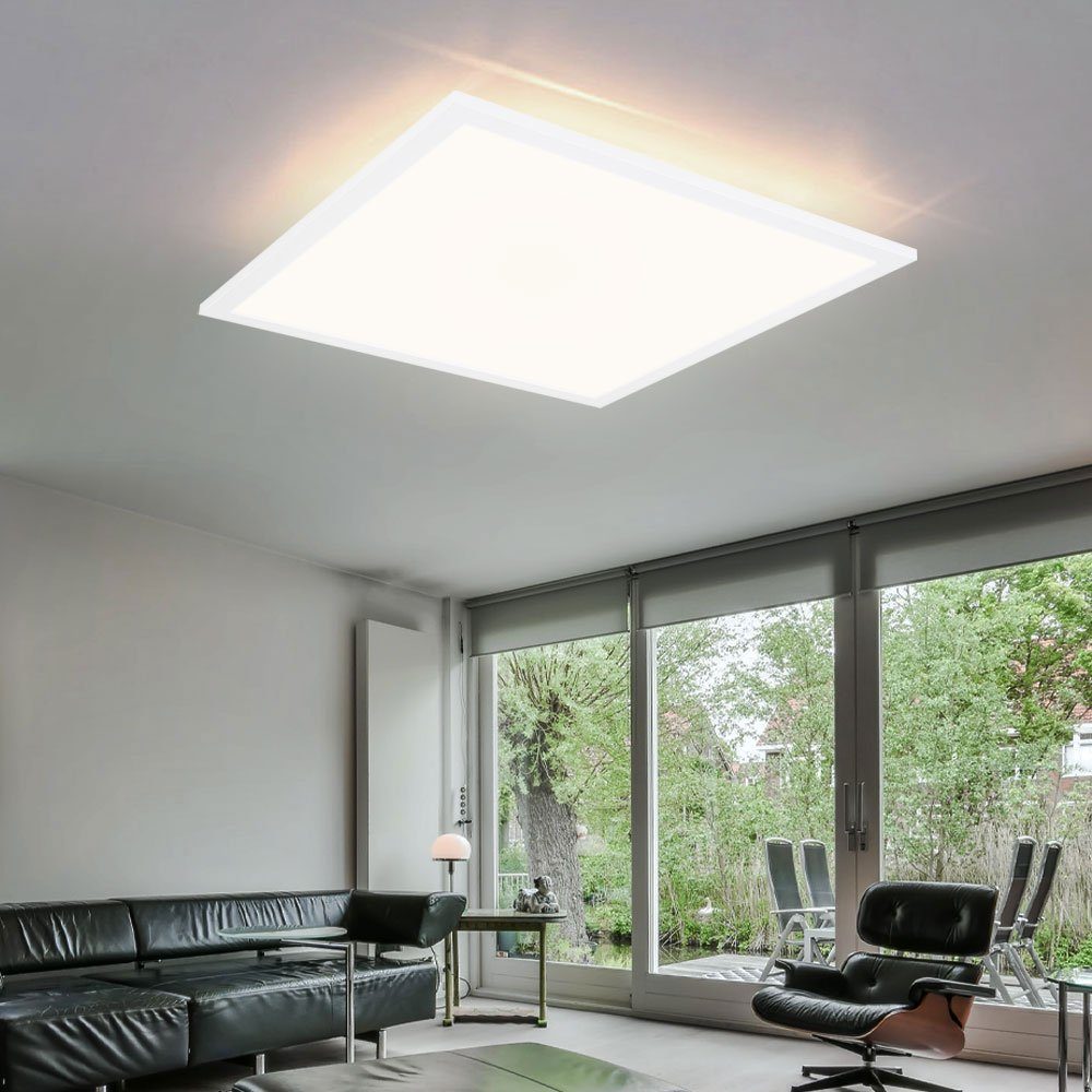 etc-shop LED Deckenleuchte, Wohnzimmerleuchte Panel LED-Leuchtmittel Warmweiß, Deckenlampe LED fest LED verbaut, Deckenleuchte
