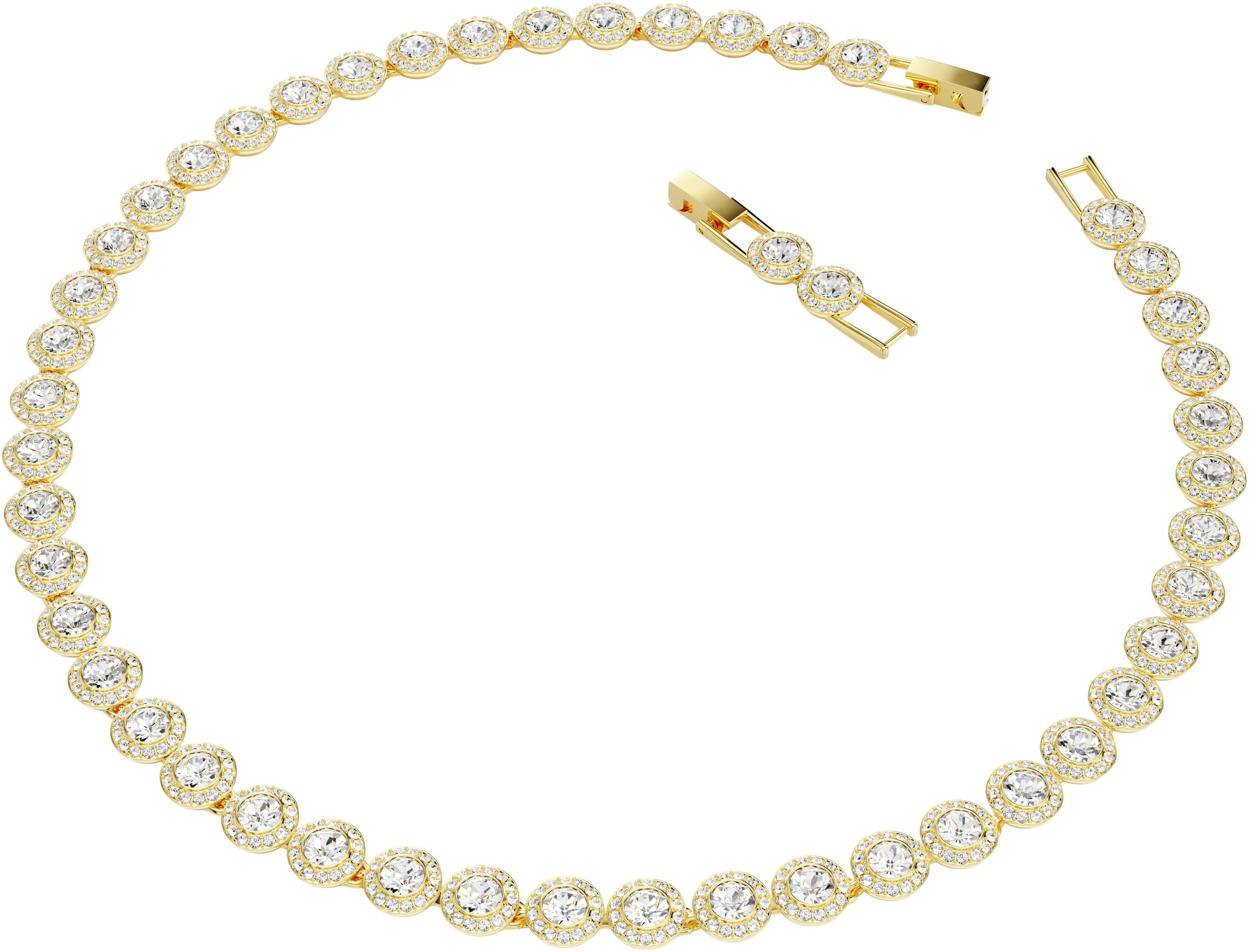 Swarovski Collier Schmuck Geschenk Una Angelic Tennis Halskette, mit Swarovski® Kristall