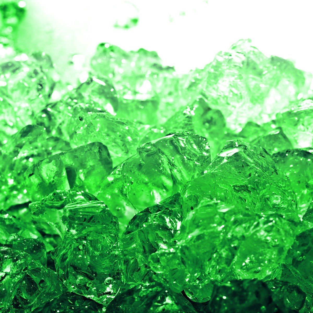 Wallario Möbelfolie Leuchtendes Eis in grün