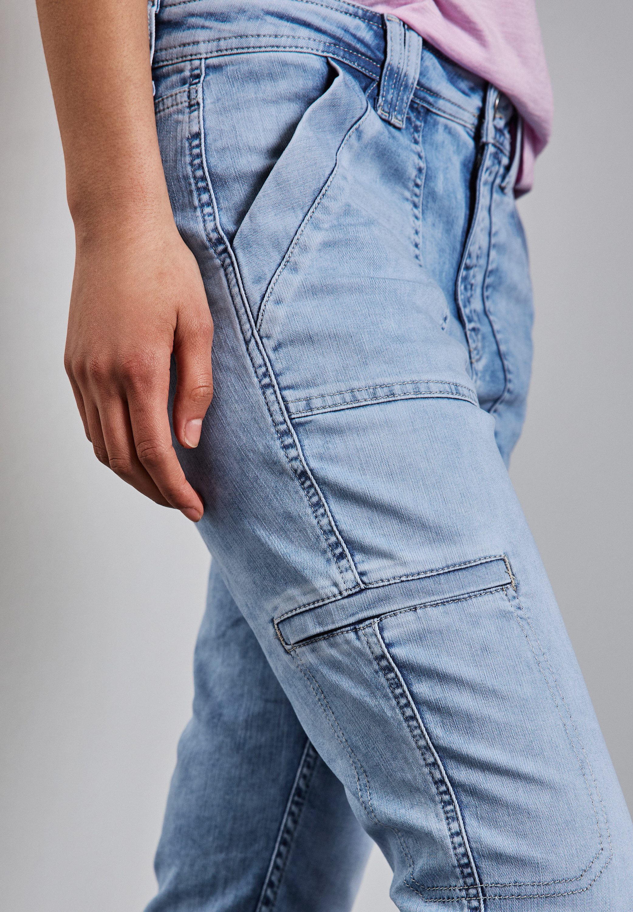 STREET ONE Gerade Jeans Middle Waist