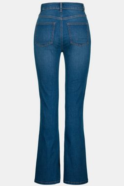 Gina Laura Regular-fit-Jeans Bootcut-Jeans 5-Pocket weiter Saum