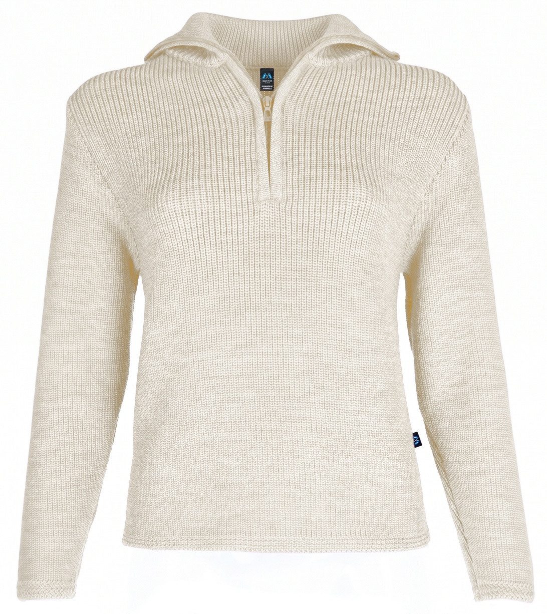 Blauer Peter Troyer für Damen aus Merino mit Reißverschluß