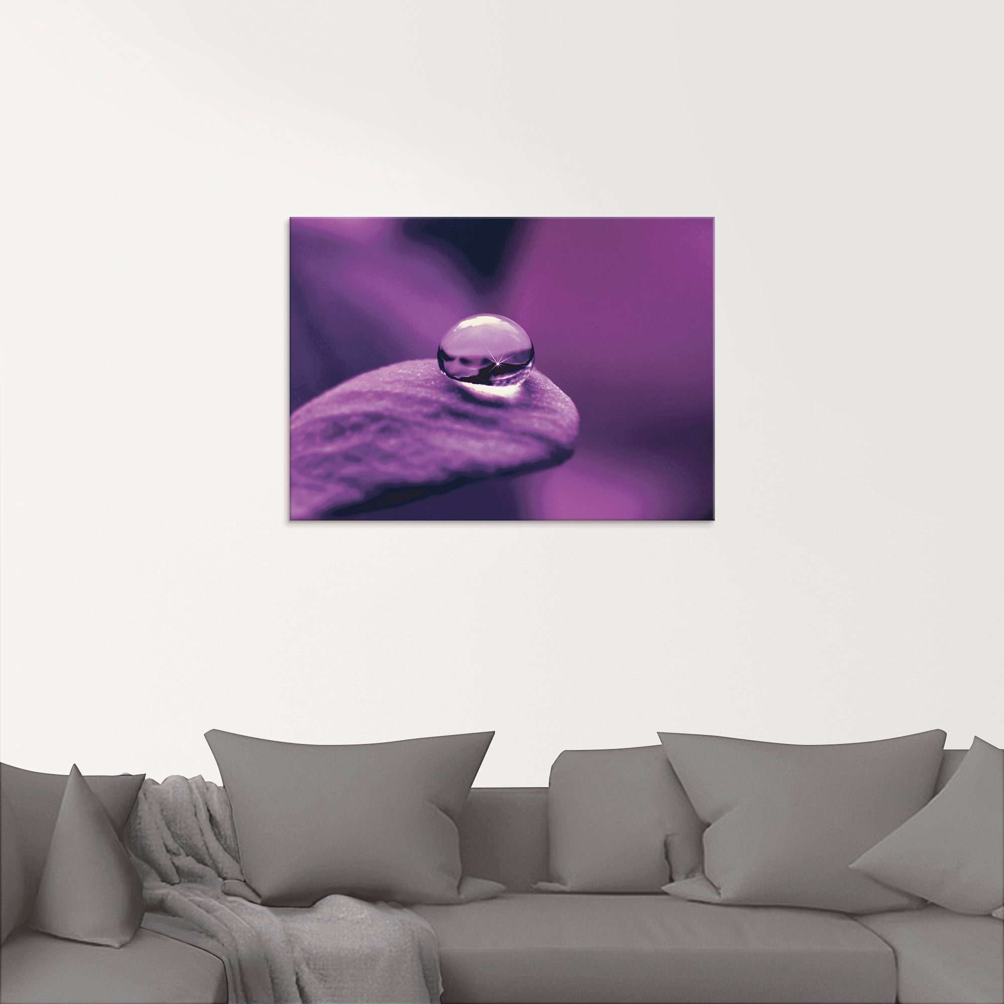 Artland Glasbild Amethyst, Blumen (1 St), in verschiedenen Größen