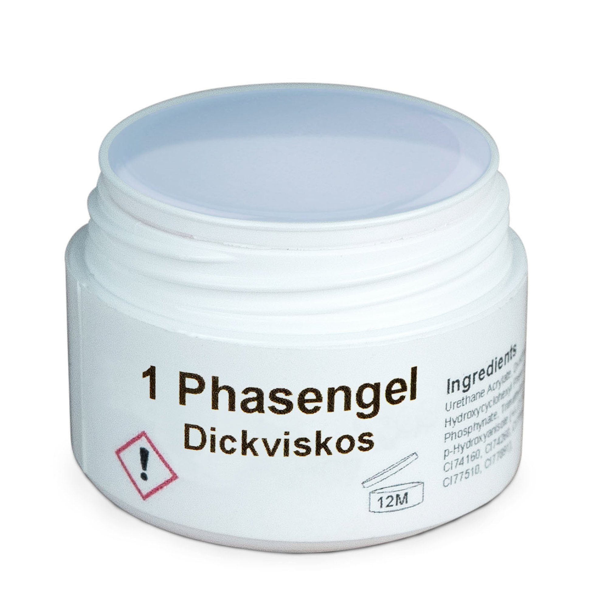 GS-Nails UV-Gel 1-Phasen Gel Dickviskos 15ml, Mit Gilbschutz