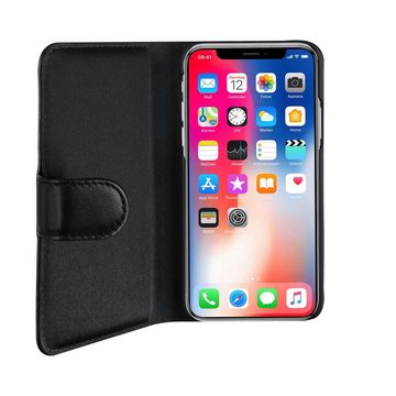 Artwizz Flip Case SeeJacket® Leather for iPhone X, black (compatible with iPhone Xs), iPhone XS, iPhone X