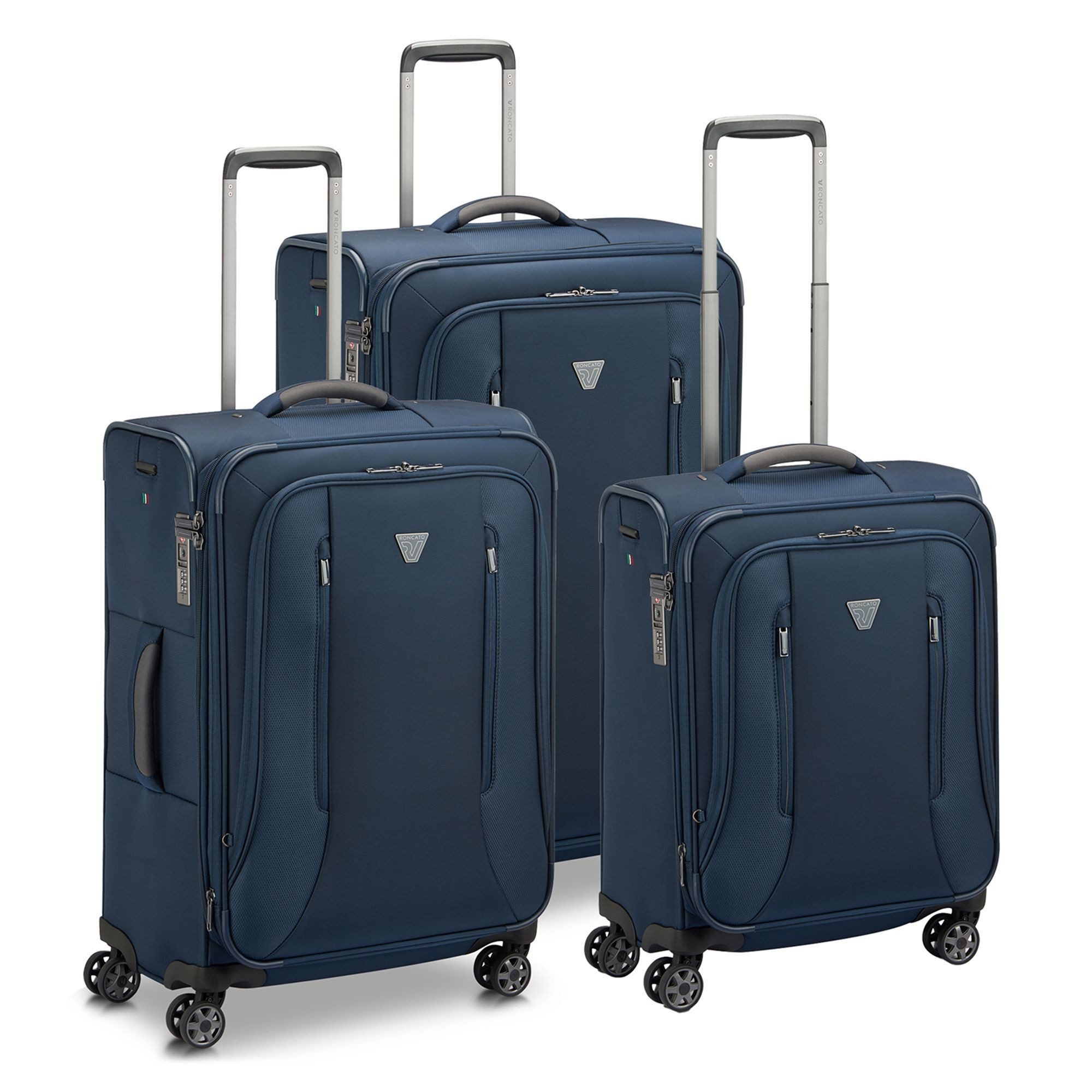 RONCATO Trolleyset City 3.0, 4 Rollen, (3-teilig, 3 tlg), Polyester