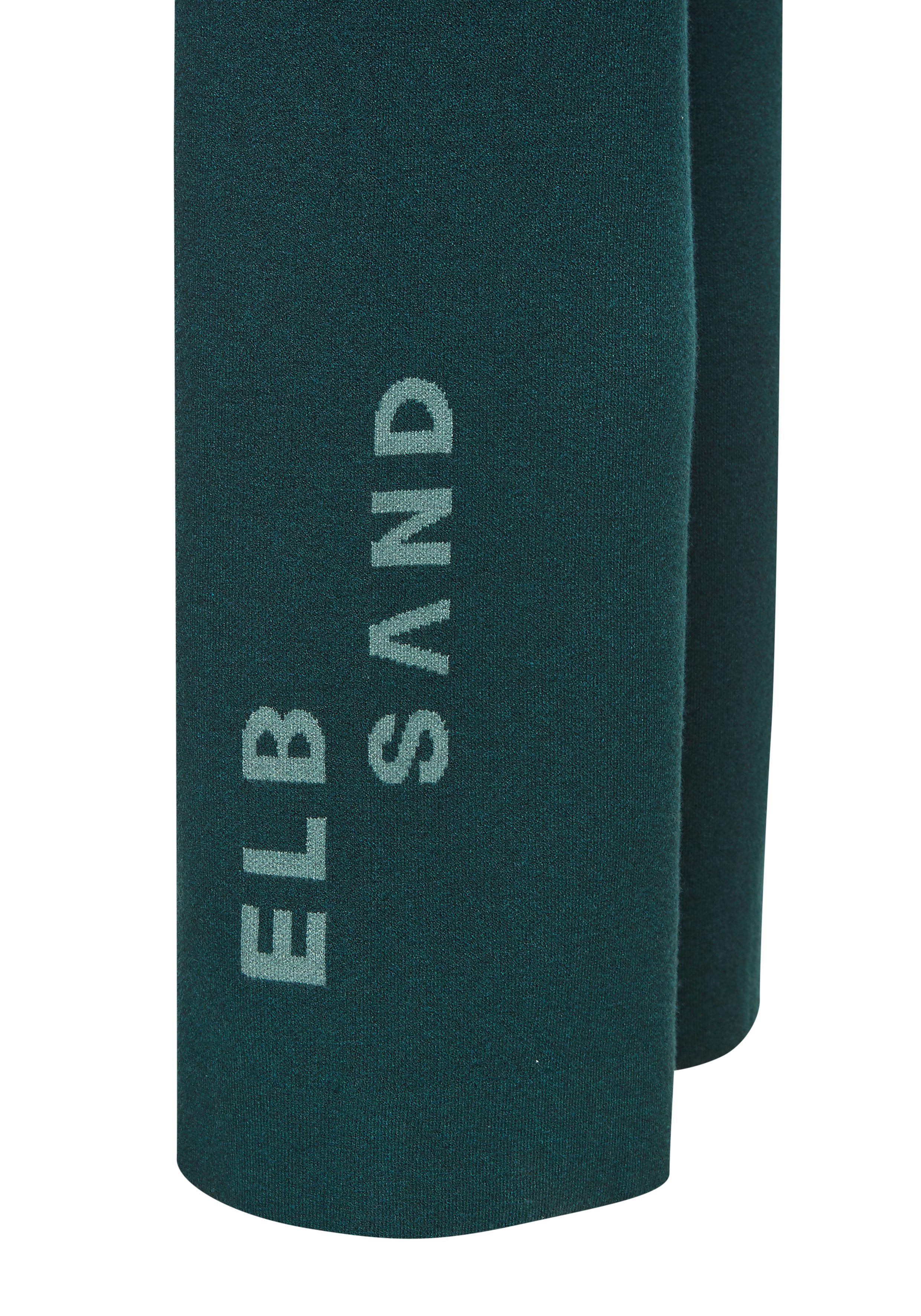 Elbsand Strickhose mit weitem Bein und eingestricktem Logo, Loungewear