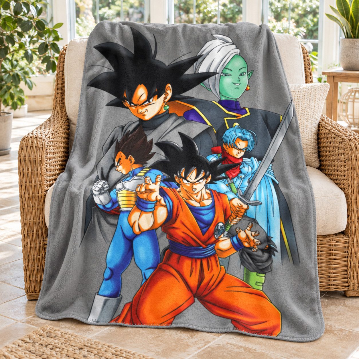 Kinderdecke Anime Dragon Ball Kinder Jungen Fleecedecke, Dragon Ball, leichte Kuscheldecke 100x140 cm – Bild 3 von 5