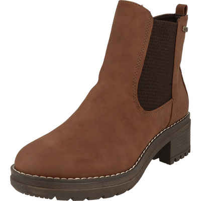 Jana Damen Schuhe H-Weite schlichte Tex Stiefelette 8-26460-29 Chelseaboots Wasserabweisend