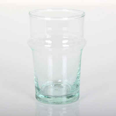Casa Moro Стекло-Set Marokkanische Trinkgläser Beldi M 4er Set, aus recyceltem Glas, Glas, Handgefertigte mundgeblasene Стекло aus recyceltem Altglas